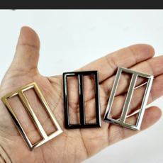 38mm 가방 사각 왈자 조리개 의류 끈 길이 조절 버클 부자재, B. GS1100167H 블랙