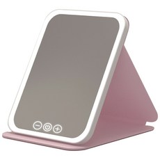LED摺疊化妝鏡/桌鏡/梳妝鏡, 粉色