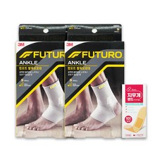 3M FUTURO 護多樂 舒適踝部支撐帶 S 2入 + 橡皮筋繃帶 10入, 1組