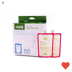 유아동 미술교구 모유저장팩 리필, 1개, 200ml