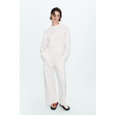 ZARA 워시드 페이크 와이드 팬츠 - 파스텔 로즈 509049116