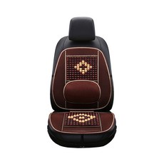 ^^혀니스토어 원스카 원목 더블 자동차 등받이 시트 다크브라운 시트 커버, 상세정보참조, 1개