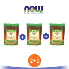 2+1 나우푸드 카카오 파우더 340g 분말 가루 폴리페놀 플라보놀, 3개