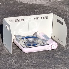 캠솔루 접이식 버너 바람막이, 캠솔 화이트, 1개