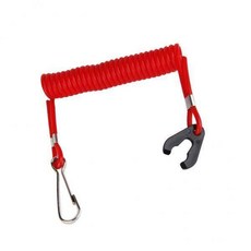 shangren 3xMagiDeal 안전 보트 모터 선외 킬 스위치 키 랜야드 점화 레드, PVC, 1개
