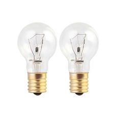 포커스 백열전구 미니크립톤 60W E17 투명 사육장 육축용 인테리어 매장 꼬마램프 FOCUS, 2개, 전구색