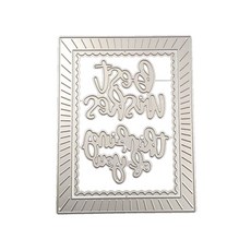 금속 다이 카드 제작용 스크랩북 종이 DIY 템플릿 수제로 스트라이프 프레임 엠보싱 스텐실 커팅 다이, B