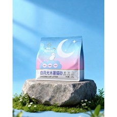 Mian Mi 綿覓 白月光木薯貓砂 2.6公斤 單包裝 低粉塵 可沖馬桶 無香, 1個, 1包, 2.6kg