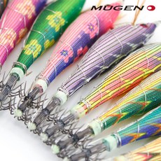 무겐 나비삼봉에기 한치 심해갑오징어 UV 케이무라, 1개, 10g, #10아보카도