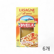 디벨라 라자냐 500g X 6개 듀럼밀라자냐 홈파티음식, 1세트