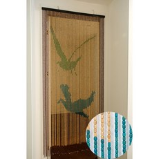 대나무 비즈발 커튼 야자수 새 문발 구슬커튼 장식