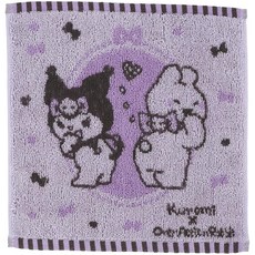 스케이터(Skater) 핸드 타월 손수건 25×25cm 면 산리오 크로미 아주 움직이는 토끼 ZMT25-A