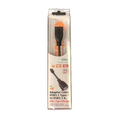 【京徹】amber USB3.1 Type-C 公轉USB3.1 A母轉接線_Gen1_5Gbps)OTG轉接線, Color Black, 12cm, 1個