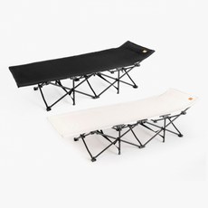 문캠핑 간편 원터치 야전침대 2색상, 1개, 블랙