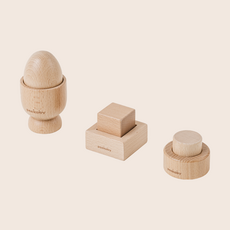 피카비 첫 퍼즐 세트 몬테소리 원목 퍼즐 입체 도형 퍼즐, 6피스, 1개