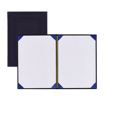 문화 F696-7 A4 우단상장케이스 군청색, 1개, 군청
