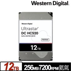 WD威騰Ultrastar HC520 12TB企業級硬碟 公司貨含稅, HC520 12TB (現貨供應中)