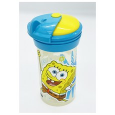 손할매 스폰지밥 회전 빨대컵, 1개, 280ml, 혼합