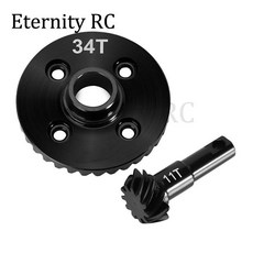 오버드라이브 언더드라이브 헬리컬 액슬 기어 크롤러 자동차 부품, 1개, 3. Stock 34T 11T