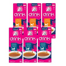 비타크래프트 캣 수분충전 드링크 (치킨3개+연어3개) 고양이간식, 150g, 6개, 혼합(치킨+연어)