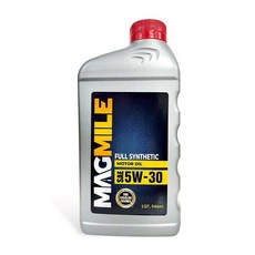 MAGMILE 全合成 5W-30 機油，有效清潔引擎、延長引擎壽命，適用多種汽油引擎車款, 5w30, 1個, 946ml