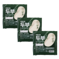 [정담두부집] 옛날맛 그대로 100% 국산콩 수제두부, 300g, 3개