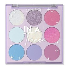 Colourpop ColourPop Blue Moon 아이섀도우 팔레트 - 매트 메탈릭 및 듀오크롬 마감의 단색 블루 섀도우 오래 지속되는 포뮬러의 고안료 아이 메이크업 (8, In a Trance, 8.5g, 1개