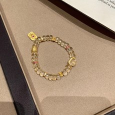 臺灣出貨 小紅書爆款八方來財水晶琉璃珠手串2025年時尚手鏈首飾品