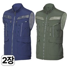 워킹맨 아울렛 1+1 봄 여름 가을 시즌 다용도 멀티 포켓 방수 차이나 망사 조끼 낚시 베스트 작업복 근무복 아웃도어 D115