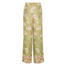 카라카라 메이플라워 플로럴 프린트 리넨 팬츠