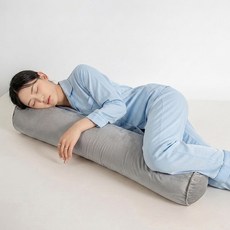 NAREY 안고자는 긴베개 바디필로우 대형 냉감 바디필로우 롱쿠션, 회색