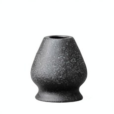日式禪黑石紋抹茶四件套, 石頭紋禪黑 - 茶筅立, 1套