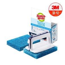 3M 올인원 욕실청소용 크린스틱 핸들 1입 + 리필 2입, 1개