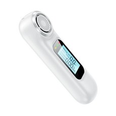 휴대용 음주 측정기 알콜 측정기 알콜 감지기 디지털 미니 충전식 알코올 테스터 음주 운전 분석기 LCD 디스플레이, 하얀색