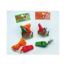 雷鳥 彩虹膠哨A(附夾/附繩) - 兒童玩具 戶外活動 益智音樂, 1個, 附繩