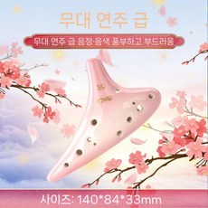 청 오카리나 맑은소리 배우기 AC 악기 고음 C키 초보자 SC 교육용, A. 핑크 SG 고음 G, 1개