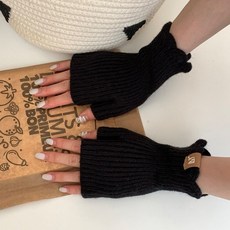 아름무드 골지 니트 핸드워머(블랙), 상세페이지 참조