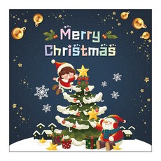 Malgeun Nuri Design 聖誕節橫幅 065-(150x150cm)