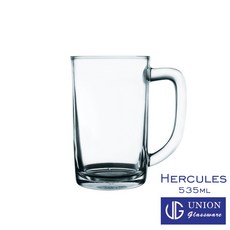 UNION Hercules 535ml 有柄啤酒杯 飲料杯 果汁杯 冰沙杯 酒杯 玻璃杯, 1個