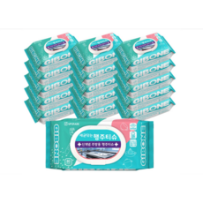 기본에 세균닦는 행주 티슈 캡형, 80개입, 16개