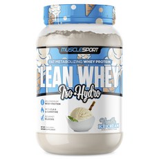 MUSCLESPORT Lean Whey 分離水解乳清蛋白 香草冰淇淋口味, 1個, 908g