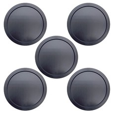5Pcs 홈 에어 하키 퍽 플레이룸 게임 테이블용 플라스틱 하키 퍽, 블랙이에요.