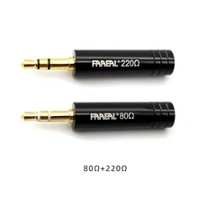 FAAEAL 도체 이어폰 임피던스 플러그 80 220 ohm 소음 차단 어댑터 3.5mm 잭 전문 필터, 03 80 Add 220