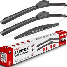 RAINTOK 지프 랭글러 JL 2018 2019 2020 2021 2022 2023 오리지널 공장 품질 전면 후면 와이퍼 블레이드 세트 차량용 앞유리 와이퍼 블레이드 교체 -