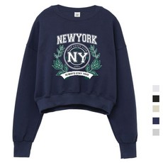 폴앤폴 뉴욕 크롭 맨투맨 5컬러