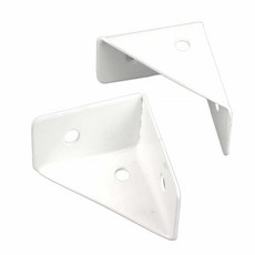 삼각 코너브라켓 테이블 다리보강판 (화이트) 삼각브라켓 모서리브라켓 코너철 가구고정, 1개