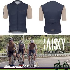 BAISKY 男款空力短車衣 對比灰藍配色