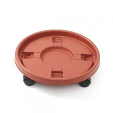 원형 이동식 바퀴 화분 받침대 40cm 화분트레이 물받이받침 바퀴달린받침대