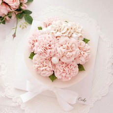 스승의날 카네이션 케이크 앙금플라워 떡케이크 수제 케익 어버이날 꽃바구니 선물 생일 케잌 서울 경기 배송, 3호, 단호박, 흑임자필링 + 호두 밤 클랜베리, 1개, 700g