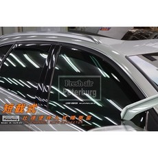 比德堡崁入式晴雨窗【嵌入式-短截式】奧迪AUDI AVANT B7/8E 2005-2008年專用, 前窗兩片